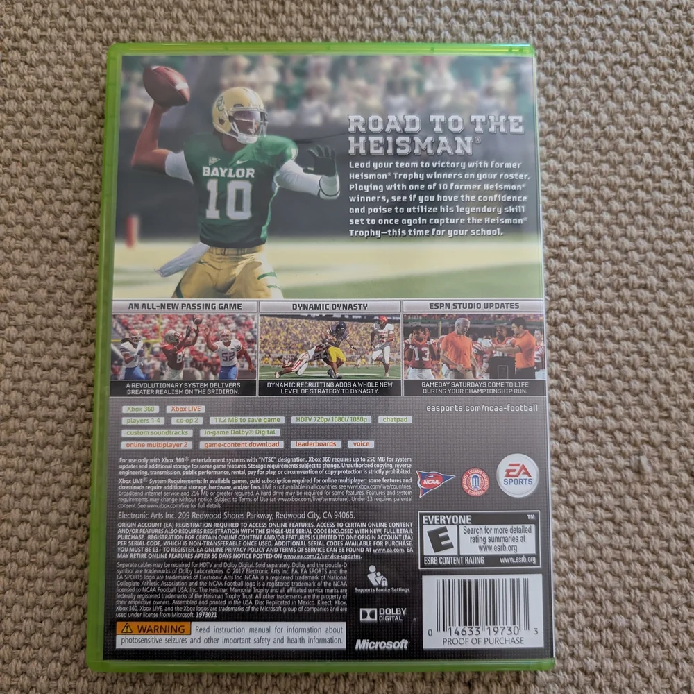 Microsoft NCAA Football 13 for Xbox 360